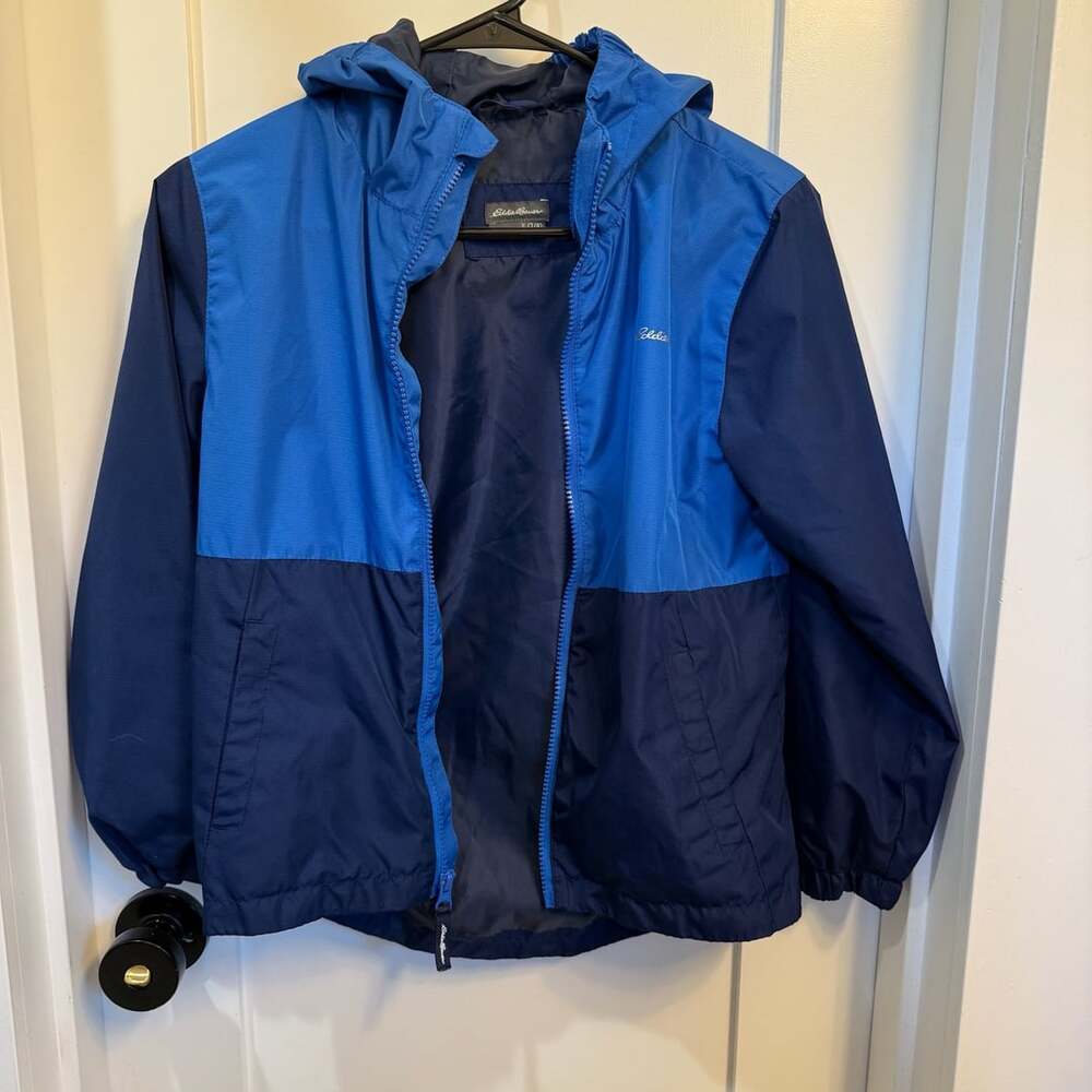 Eddie Bauer Windbreaker Jacket Size S (7/8) Blue